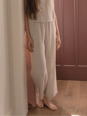 Gillian Stevens ‘Finley’ Pants in Oatmeal linen